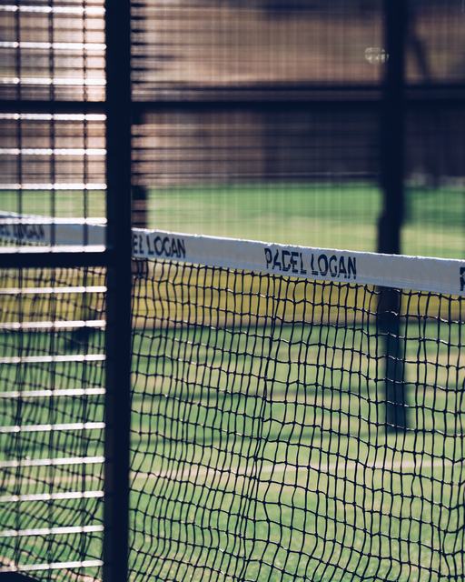The Padel Logan net across centre court